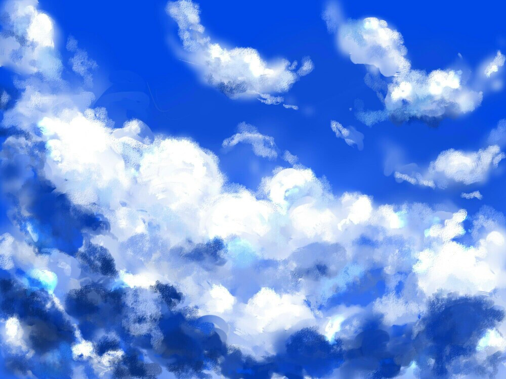 天空 动漫 蓝天漫画 原创