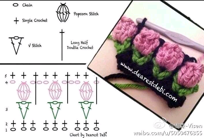 花花钩针图解