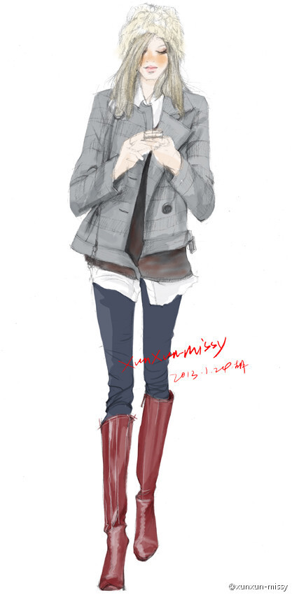 ❀ 手绘时尚插画 ❀