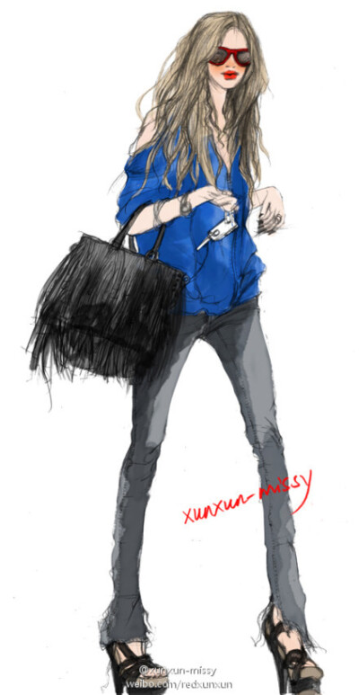 ❀ 手绘时尚插画 ❀