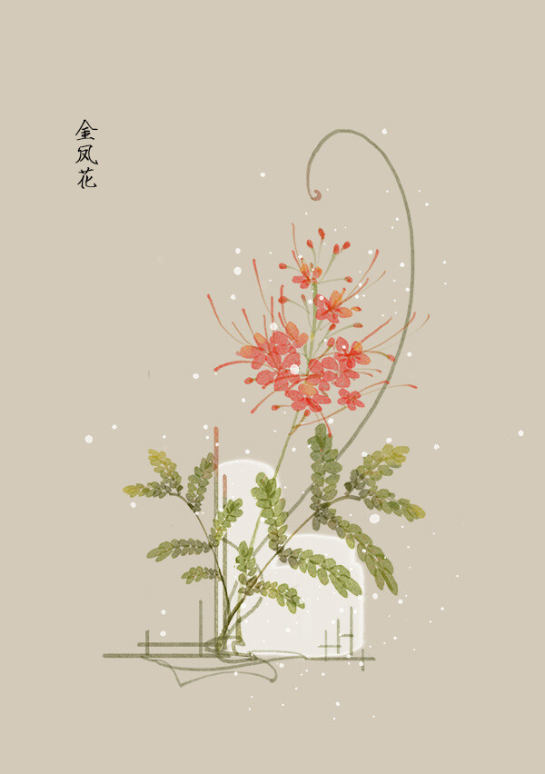 一月份生日花（下）-artistic青尘_生日花语,artistic青尘,唯美,清馨,原创_涂鸦王国插画