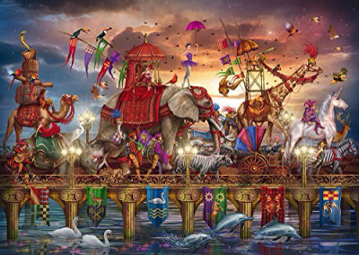 Schmidt Ciro Marchetti Circus Procession Jigsaw Puzzle (1000-Piece)
