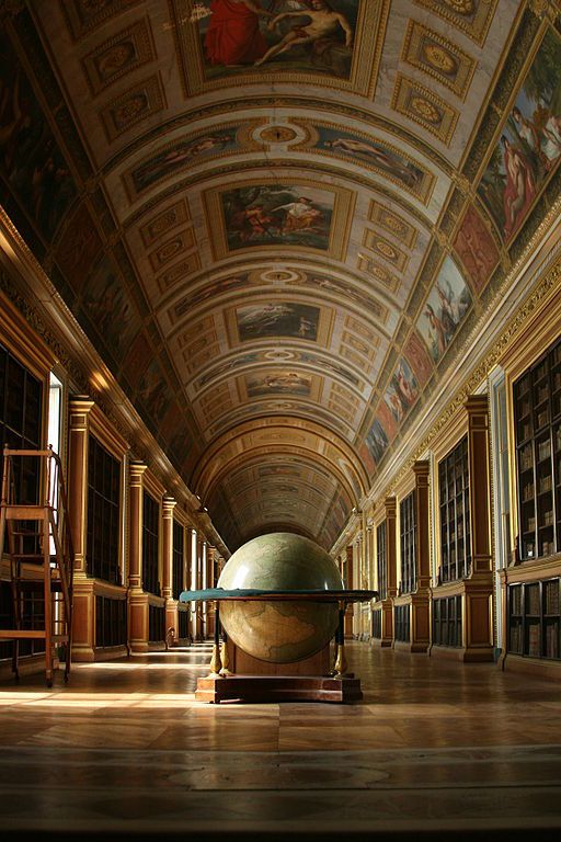 NAPOLEON'S LIBRARY at Fontainebleau Castle in Paris, France