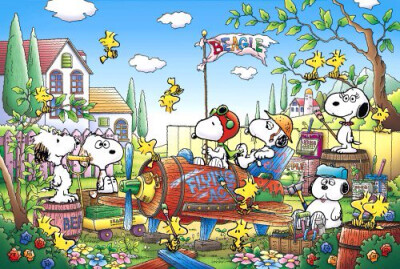 Epoch Memories 11-393 Guru 1000 Snoopy piece of vacant land! Puzzle Aim (japan import)
