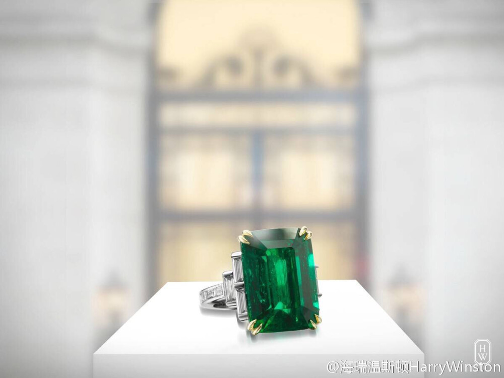 HW 14.26carat Colombia's emerald ring