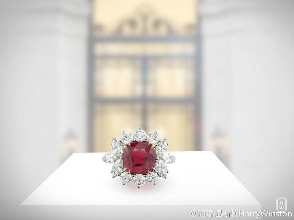 HW 4.40carat Ruby Diamond ring