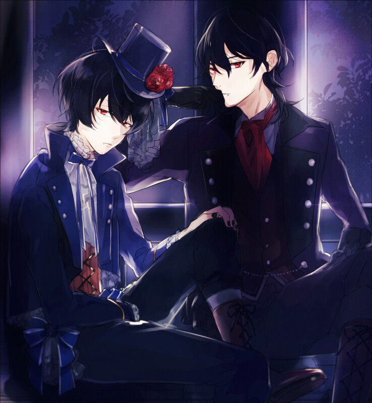 うじ」のイラスト [pixivid=6109182]【偶像梦幻祭/朔间零/朔间凛月】