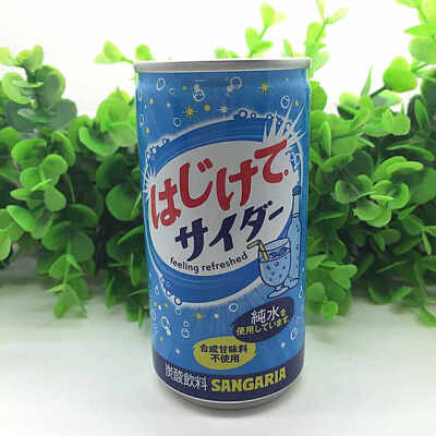 日本进口 SANGARIA桑戈利亚 罐装汽水 碳酸饮料190g 6041