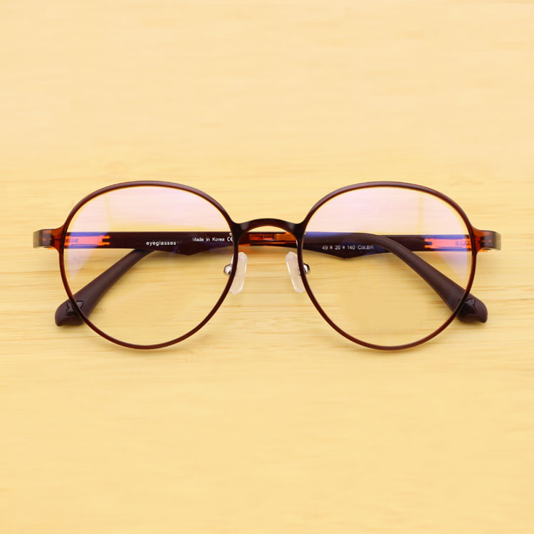 DIT.韩国原装进口超轻塑钢眼镜架近视文艺小清新圆形大框眼镜架