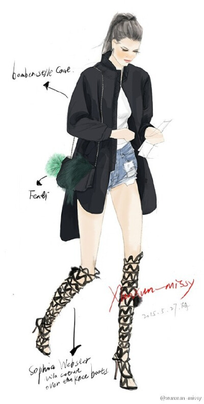 ❀ 手绘时尚插画 ❀