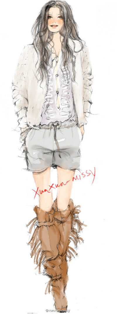 ❀ 手绘时尚插画 ❀