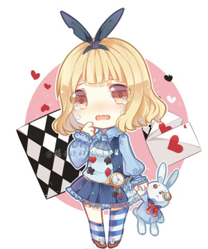 爱丽丝梦游仙境 爱丽丝 兔子 ——by antique2013106