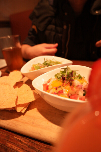 —六月 八日 晴, different tostadas 