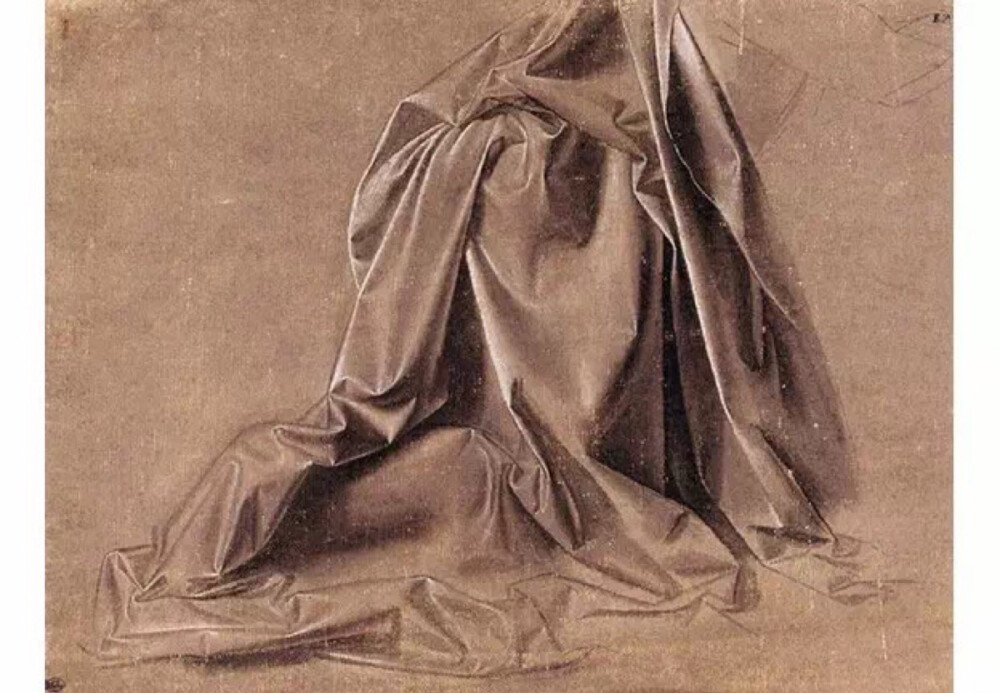 Drapery for a seated figure