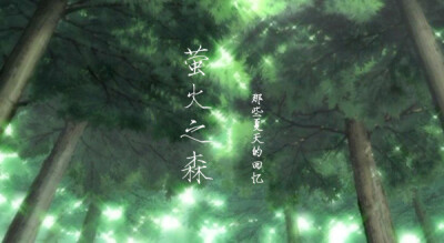 萤火之森 男头 背景 台词 截图 【你永远是我喜欢的样子】