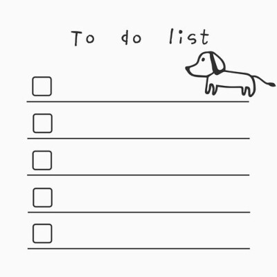 咕咕机打印素材 to do list