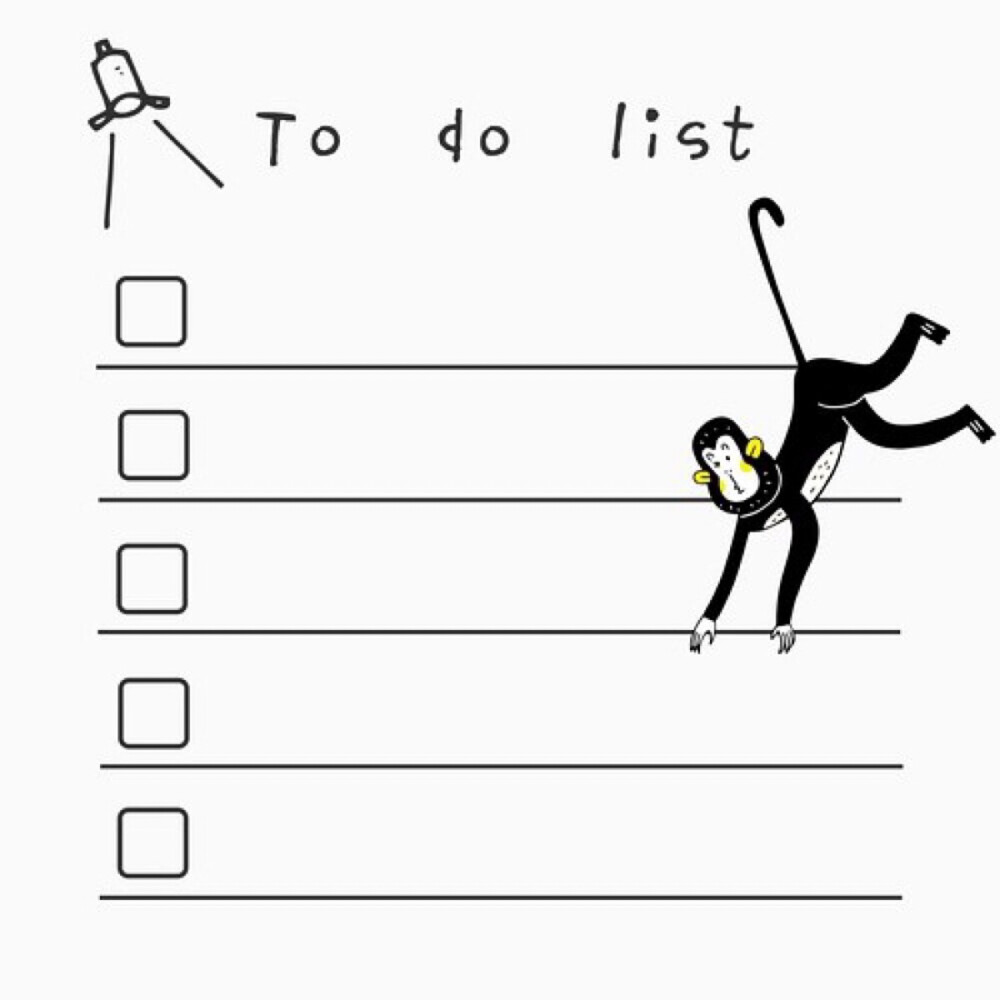 咕咕机打印素材 to do list