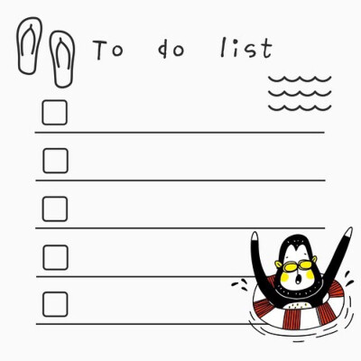 咕咕机打印素材 to do list