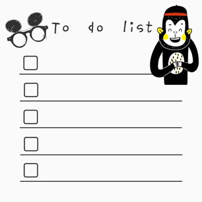 咕咕机打印素材 to do list