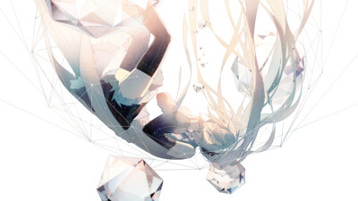 初音ミク pixiv 曲绘 作者：Rella id=56137196 Tomorrow （侵删致歉）