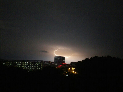 夏天，雷雨