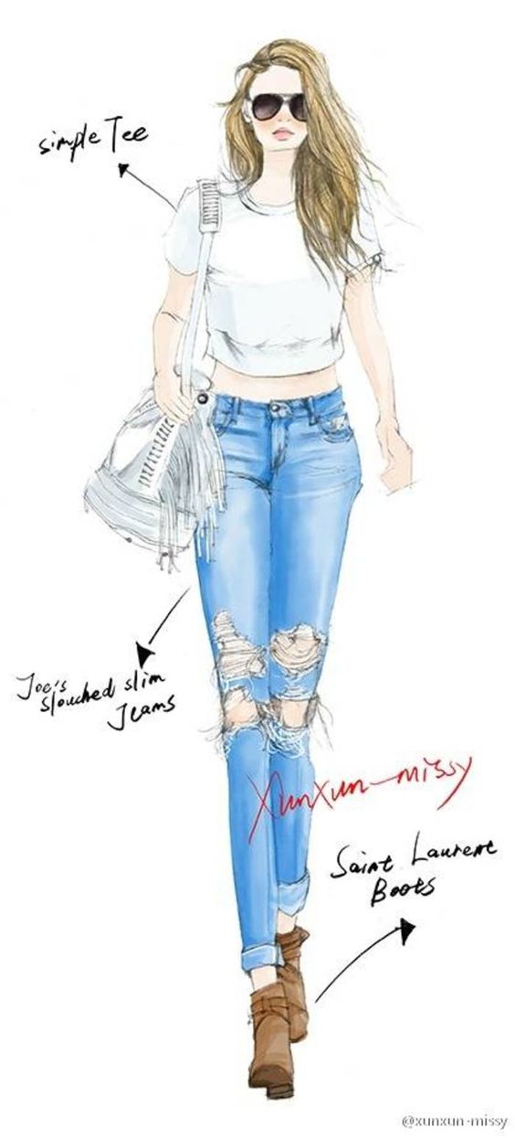 ❀ 手绘时尚插画 ❀