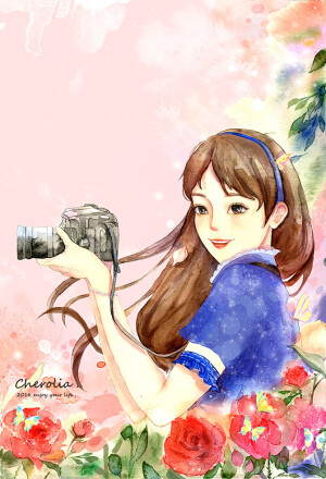 summer 水彩插画 Cherolia