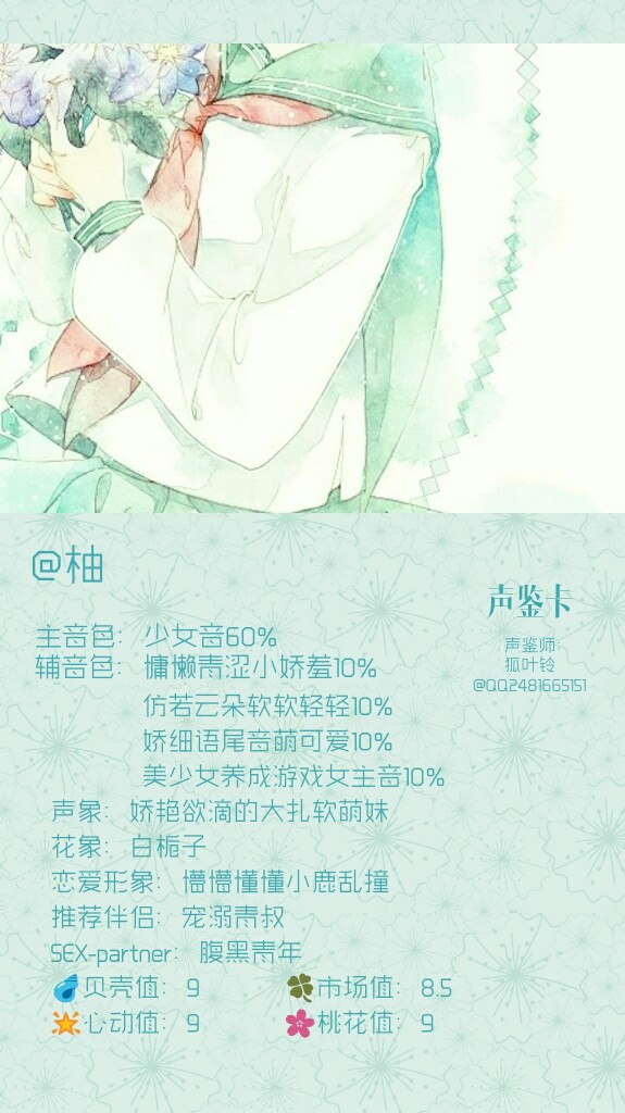 声鉴师：狐叶铃@QQ2481665151