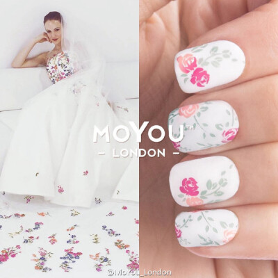 森林系新娘甲#MoYou London##婚礼季##美甲#印花板：Pro美甲达人系列17O英国 MOYOU LONDON 摩友伦敦 美甲印花板
Pro ...