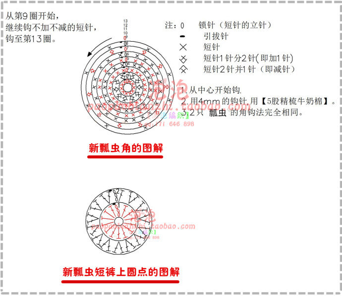 宝宝瓢虫套装图解