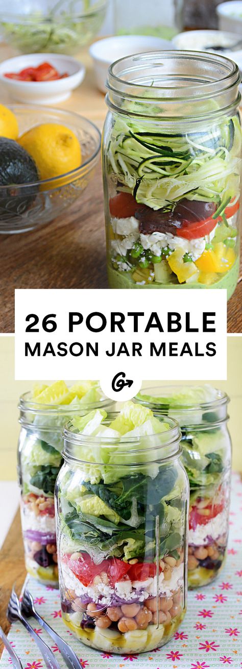 Healthy Meals You Can Take Anywhere <a class="pintag searchlink" href="/search/?q=%23masonjar&rs=hashtag" rel="nofollow">#masonjar</a> <a class="pintag" href="/explore/recipes/" rel="nofollow">#recipes</a> <a href="http://greatist.com/eat/mason-jar-recipes" rel="nofollow">greatist.com/...</a>