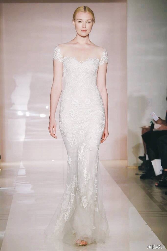 327 Reem Acra Bridal Fall 2014