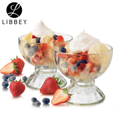 美国冰淇淋杯子 沙冰甜品碗玻璃 沙拉碗冰激凌杯玻璃