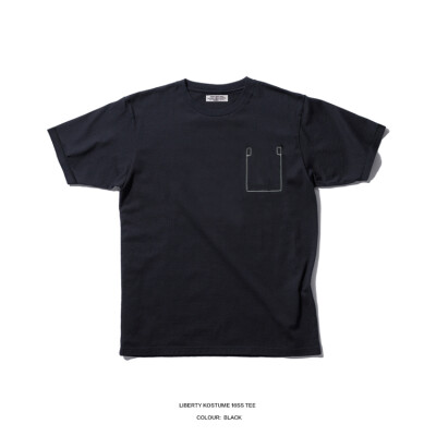 LIBERTY KOSTUME tee 手袖翻折短袖打底 两色