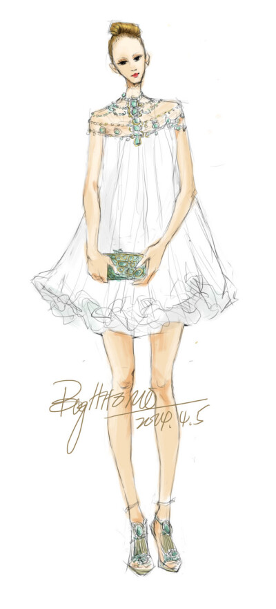 ❀ 手绘时尚插画 ❀