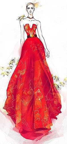 ❀ 手绘时尚插画 ❀