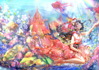 「金魚姫」/「keepout」のイラスト [pixivid=602003]