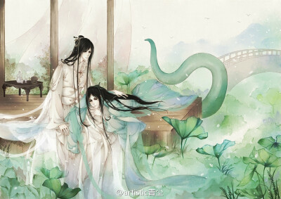 古风，插画，手绘，美人