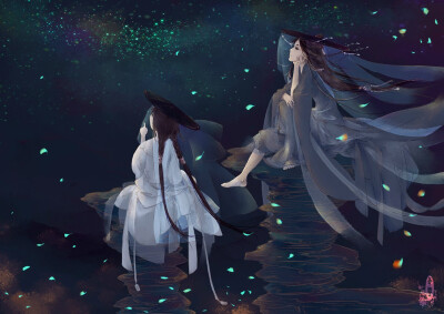 古风，插画，手绘，美人