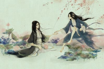 古风，插画，手绘，美人