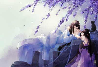 古风，插画，手绘，美人