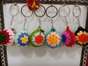 crochet key chain 钩针吊饰 钥匙圈