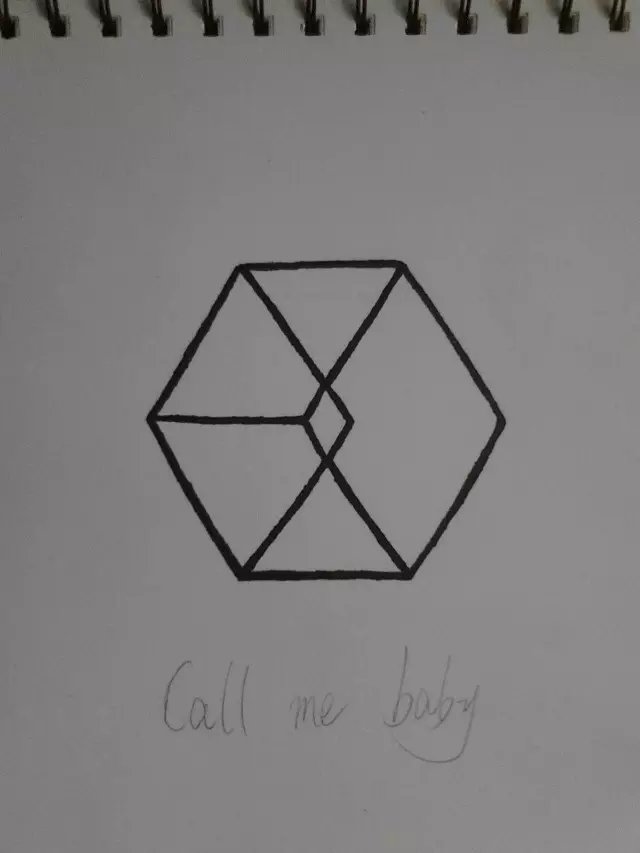 手绘EXO Call Me Baby logo