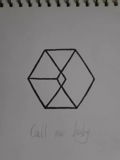 手绘EXO Call Me Baby logo