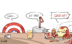 复联  装备们的下午茶时间~作者：@夜晨曦月NIGHT