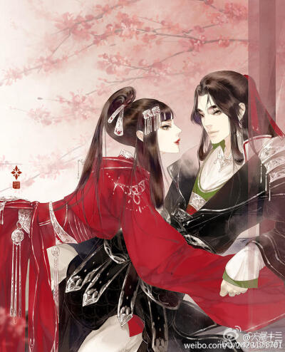 古风，插画，手绘，美人