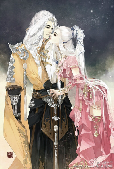 古风，插画，手绘，美人