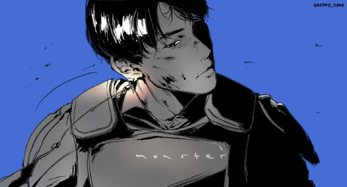 伯贤 Monster 허거덕 대존엄 하피.화채.리버그리다메릴.RUSH.포크.GREED《EX'ACT》是韩国男子组合EXO发行的第三张正规专辑。将于2016年6月9日公开。其中包含双主打曲《Monster》和《Lucky One》。手绘