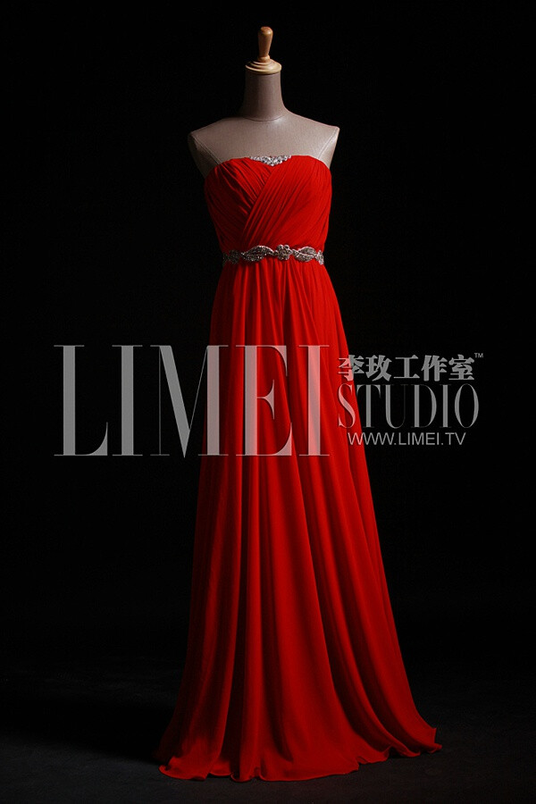 礼服设计，红色
