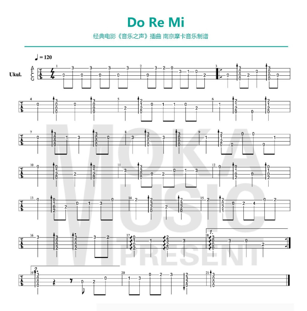 《Do Re Mi》音乐之声插曲 指弹谱